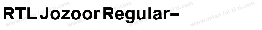RTL Jozoor Regular字体转换